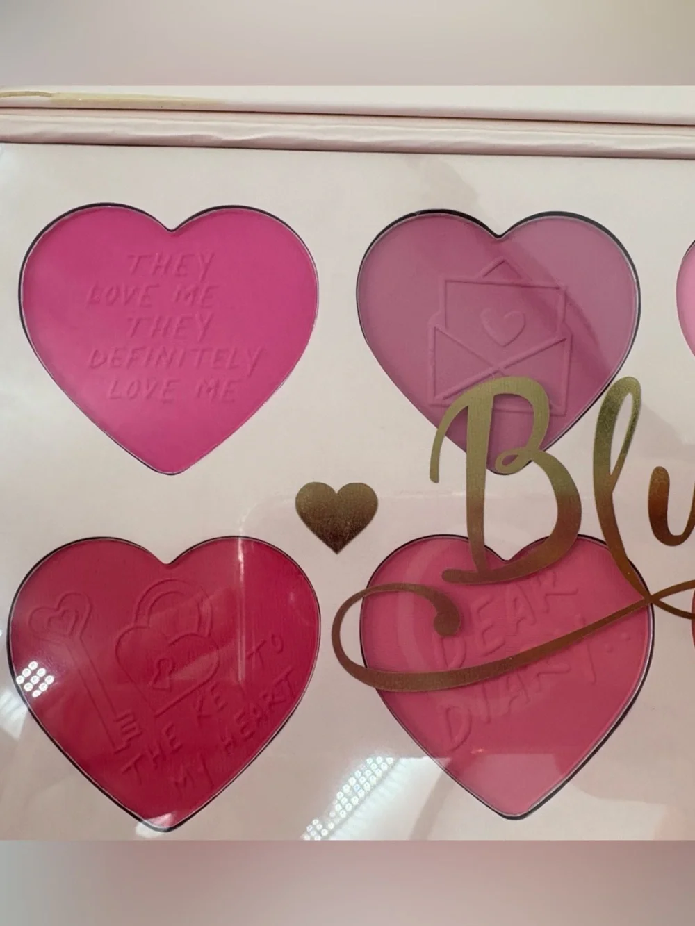 P. Louise. My First Blush Palette 8 Heart Shaped Blush Powder Blush Shades